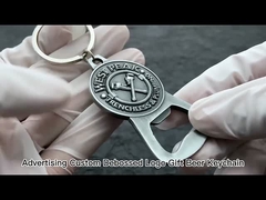 Gepersonaliseerd logo Magnetische flesopener Sleutelhanger Metalen Zinklegeringen Emaille Bieropener